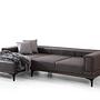 Horizon Ecksofa Links Dunkelgrau 7