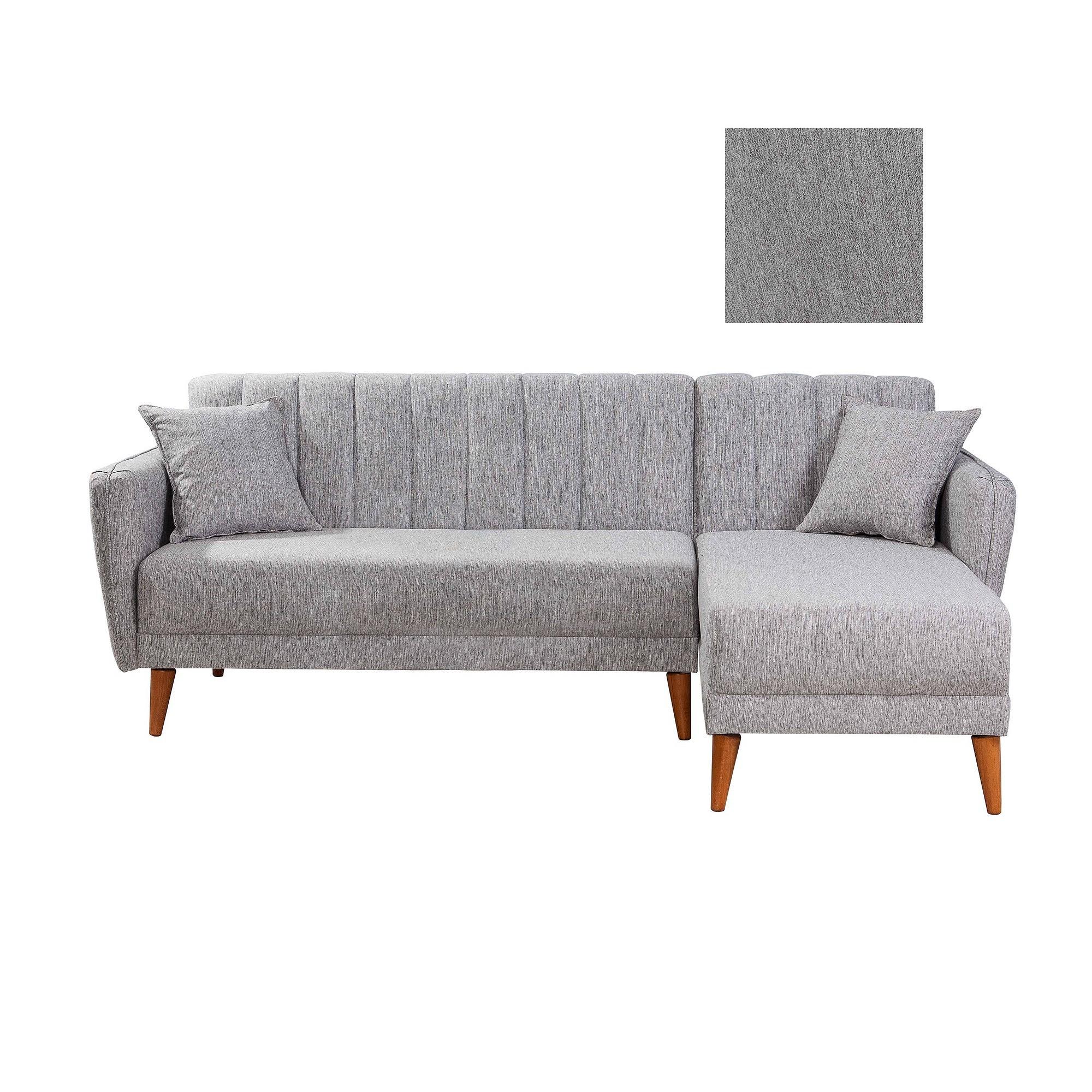 Aqua Corner Schlafsofa Rechts Grau 6