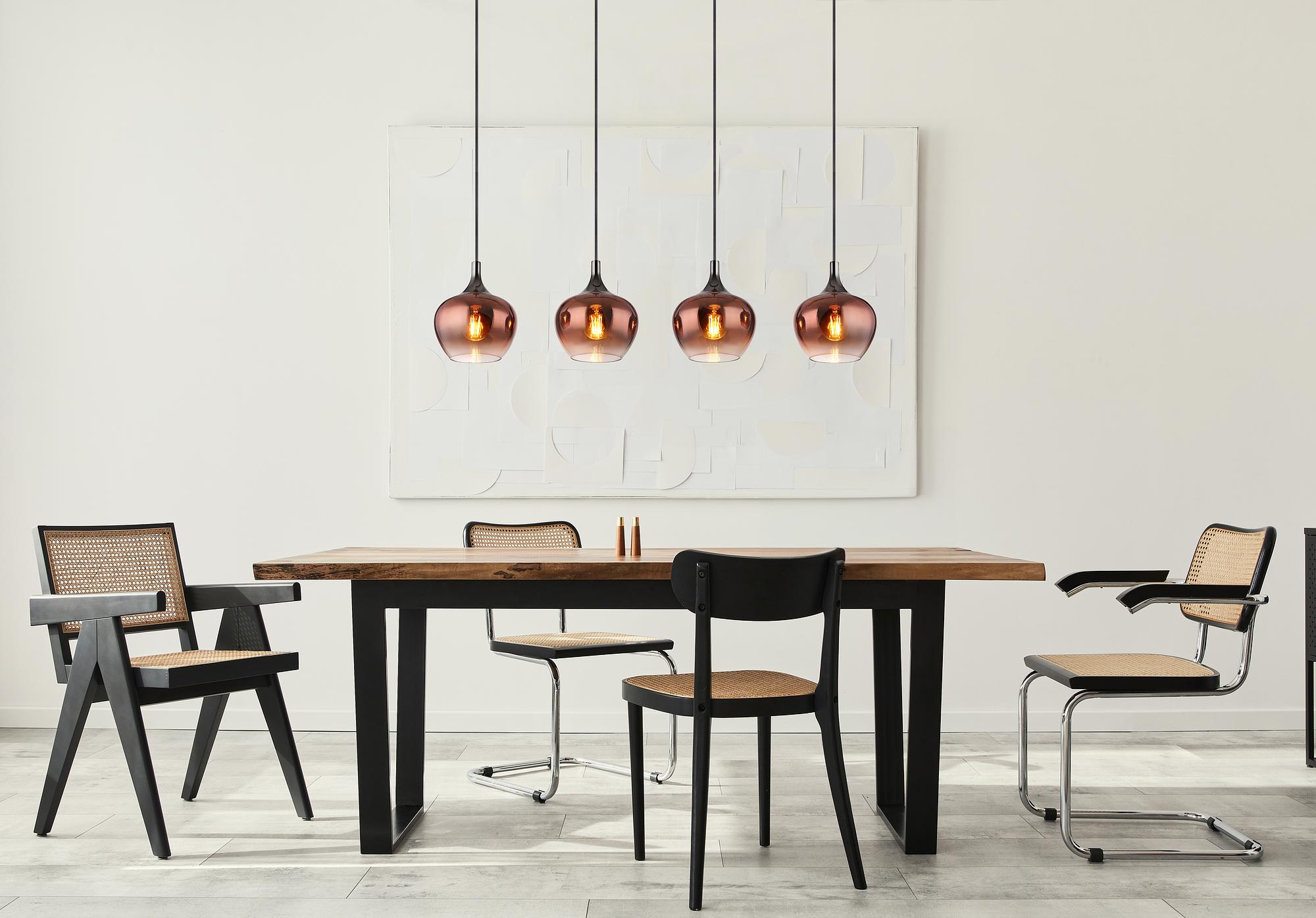 Maxy Typ F Pendelleuchte Farbglas Schwarz 2