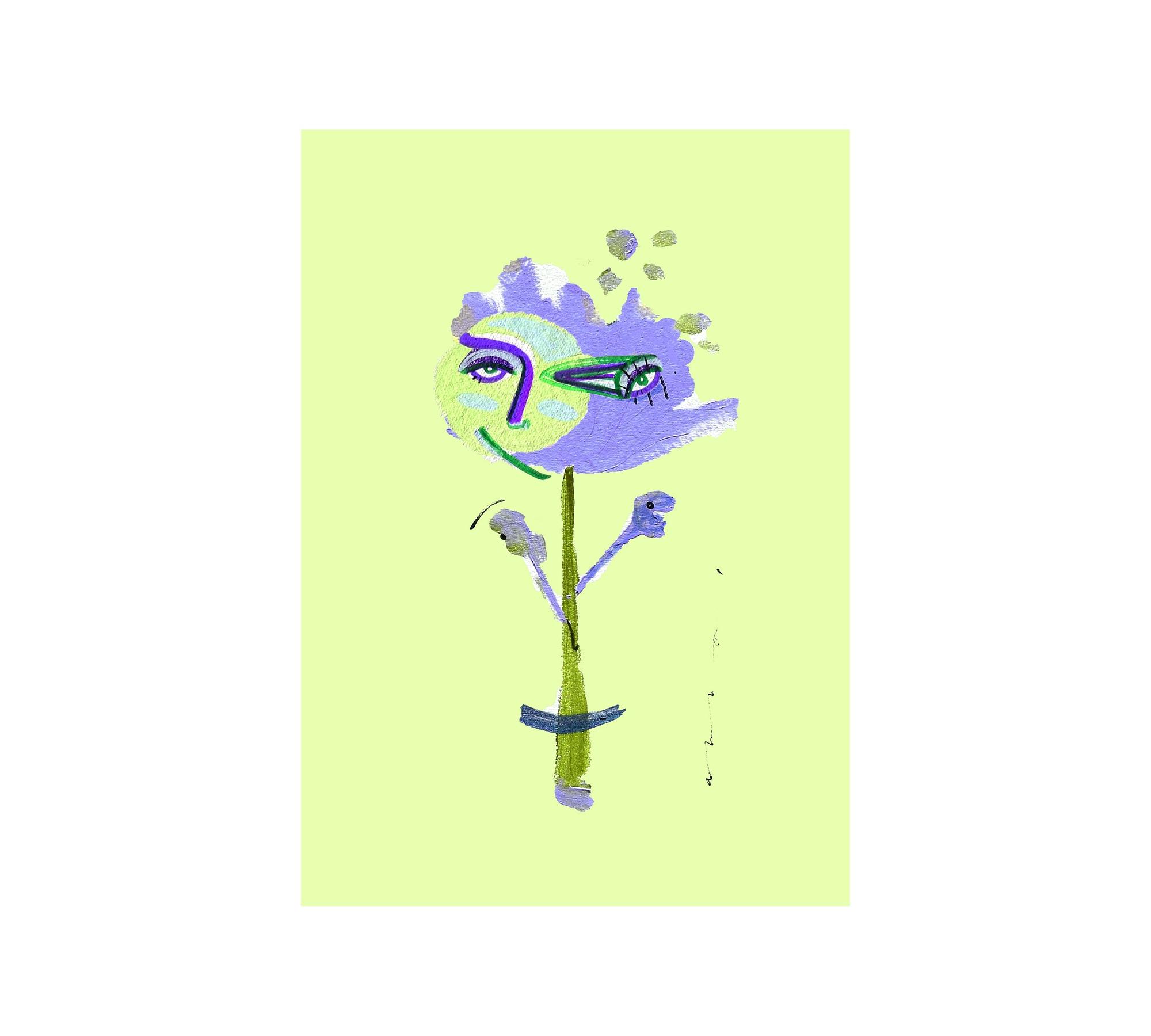 Lluna Flower Art Print Multicolored 2
