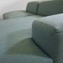 Pyllow Ecksofa Récamiere Rechts Feingewebe Taubenblau 6