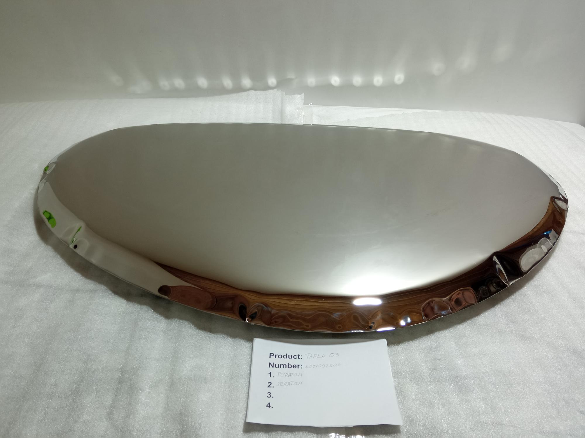 Table Mirror O3 Stainless Steel Polished Silver 5