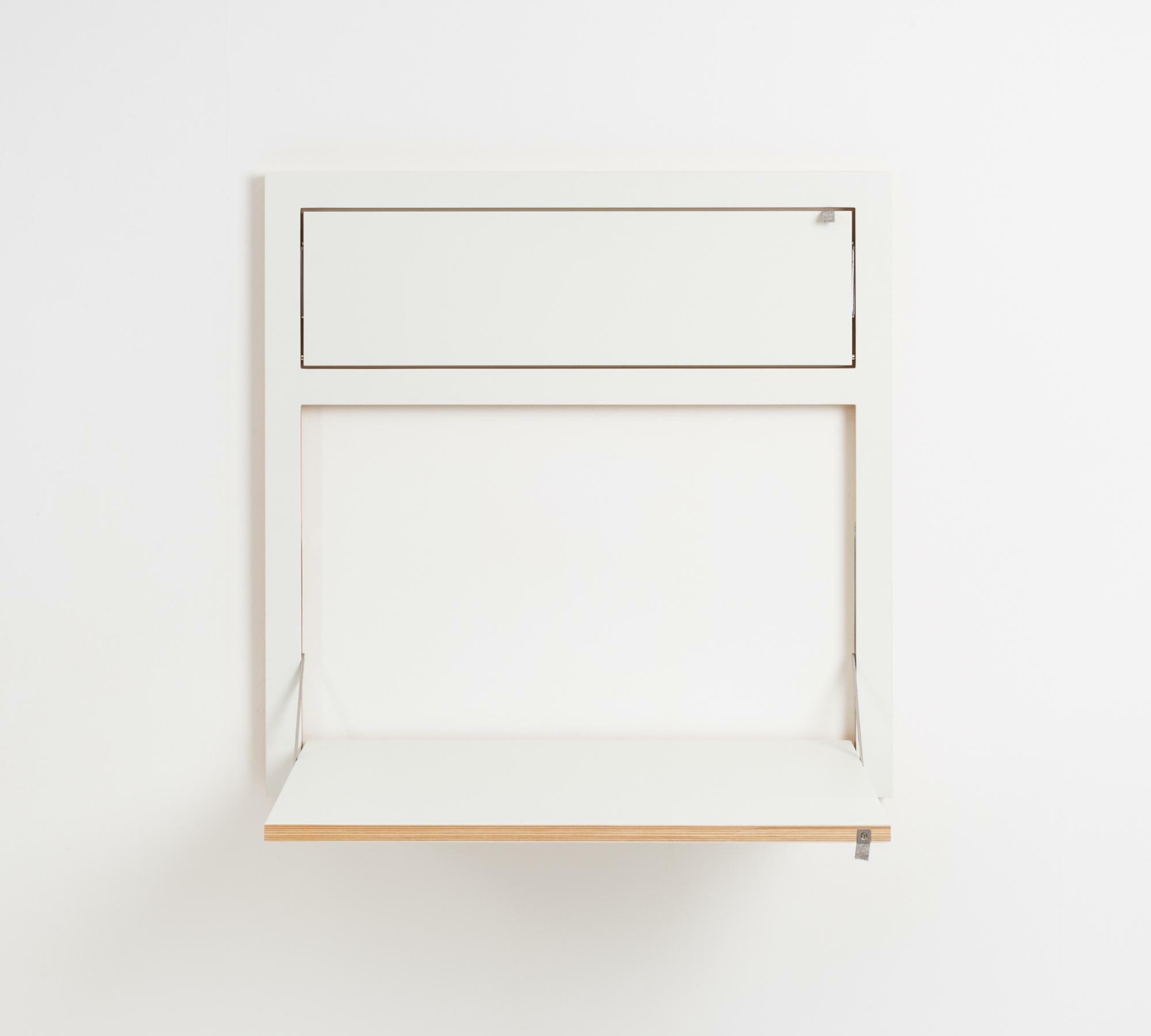 Fläpps Sekretär 80x80-2 Weiß 3