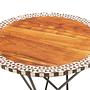 Artisan Round  Akazie Holz Beistelltisch.
 2