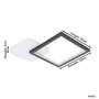 Gafares LED Ceiling Light Metal Black 2