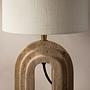 Tischleuchte Doris Beige 20x20x44cm 3