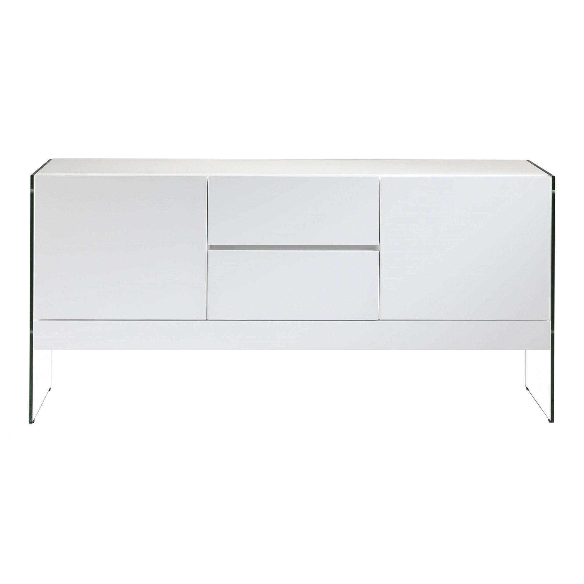 Sideboard Glas Weiß 5