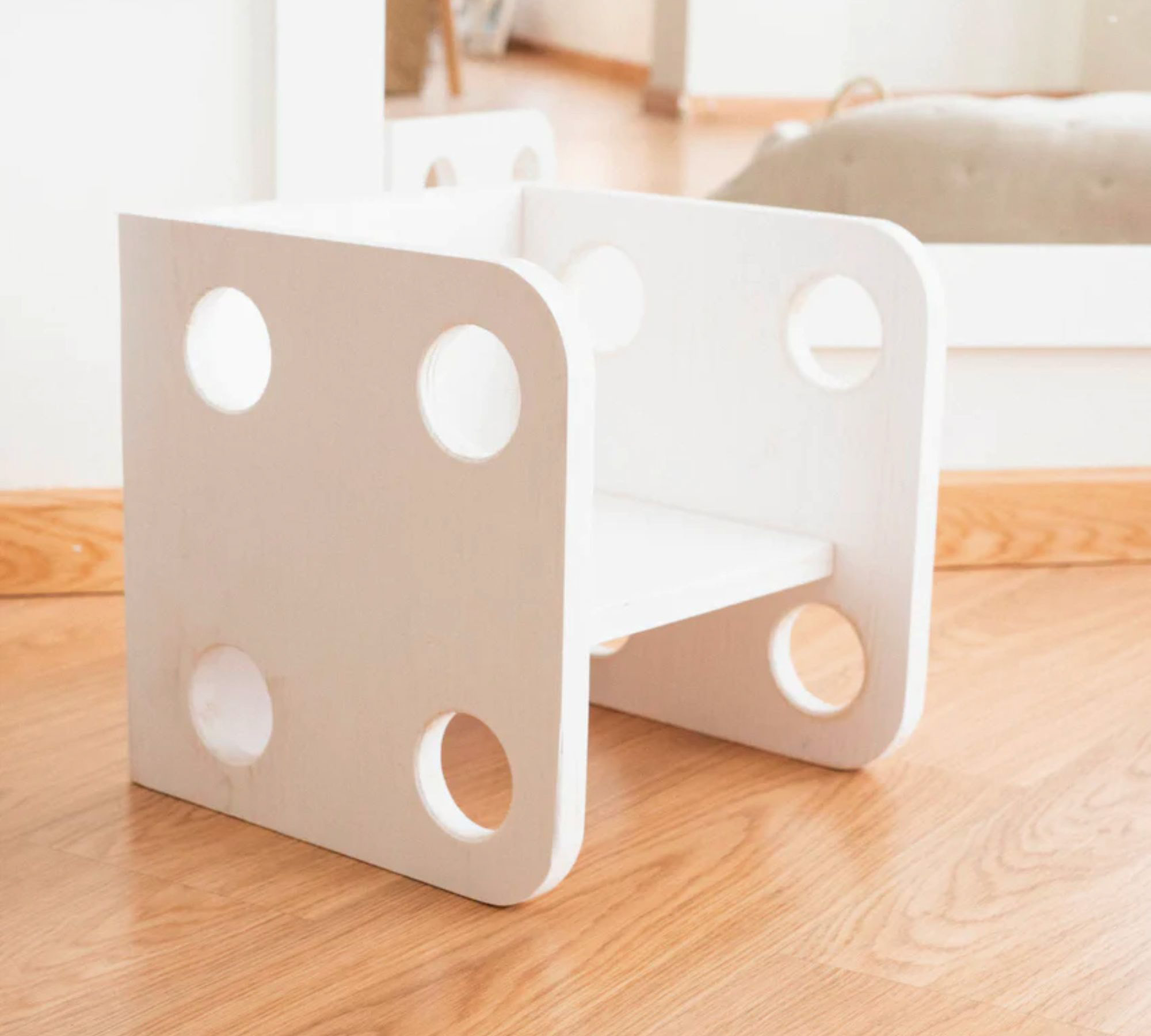 Kinderstuhl Holz Weiß 0