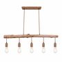Pendant lamp 5-light wood Natural 1