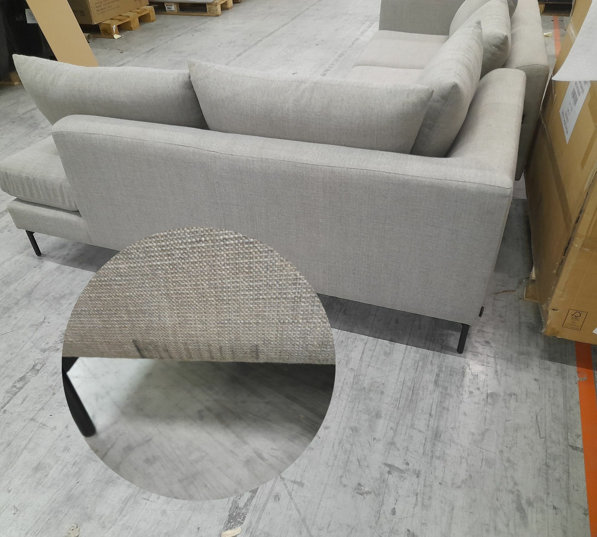 Noa Ecksofa Récamiere Rechts Vega Sand Dune 7