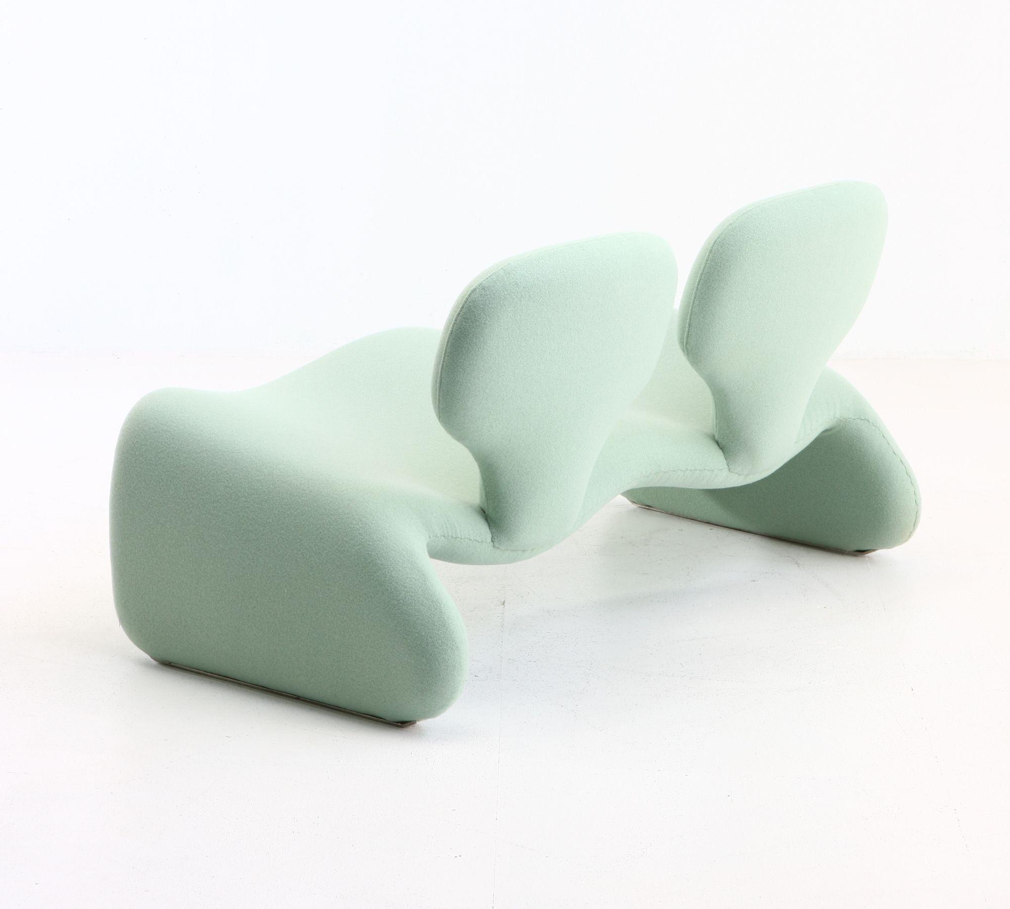 Djinn 2-seater bench by Olivier Mourgue for Airborne, 1969 5