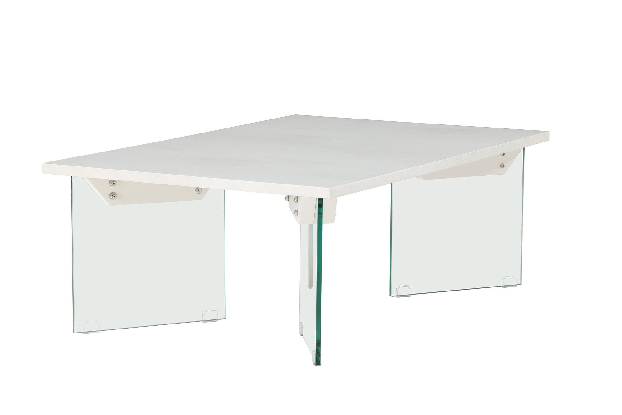 Ester coffee table glass concrete look 120x80x42cm 4