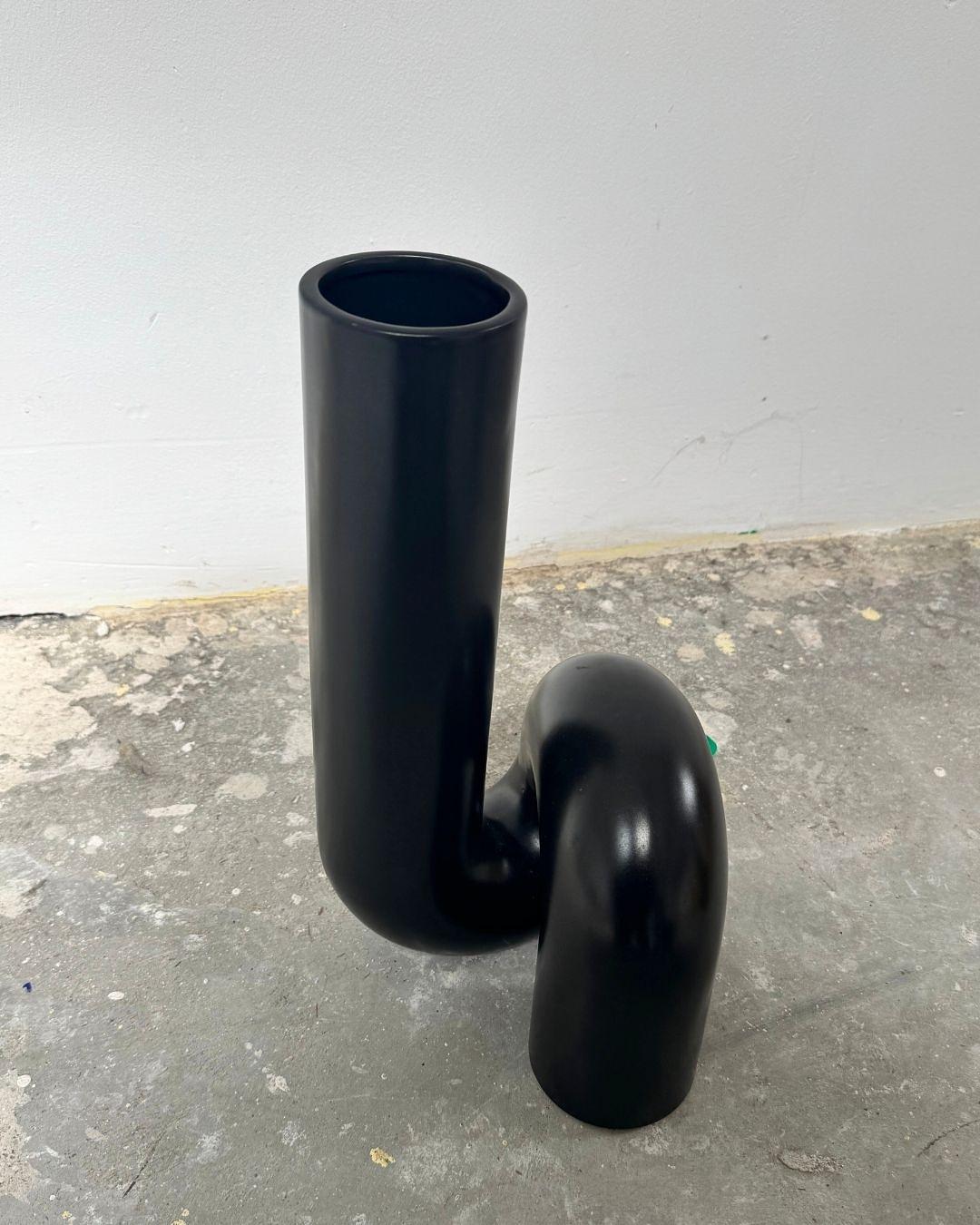 Yourtube Vase Keramik Schwarz 2
