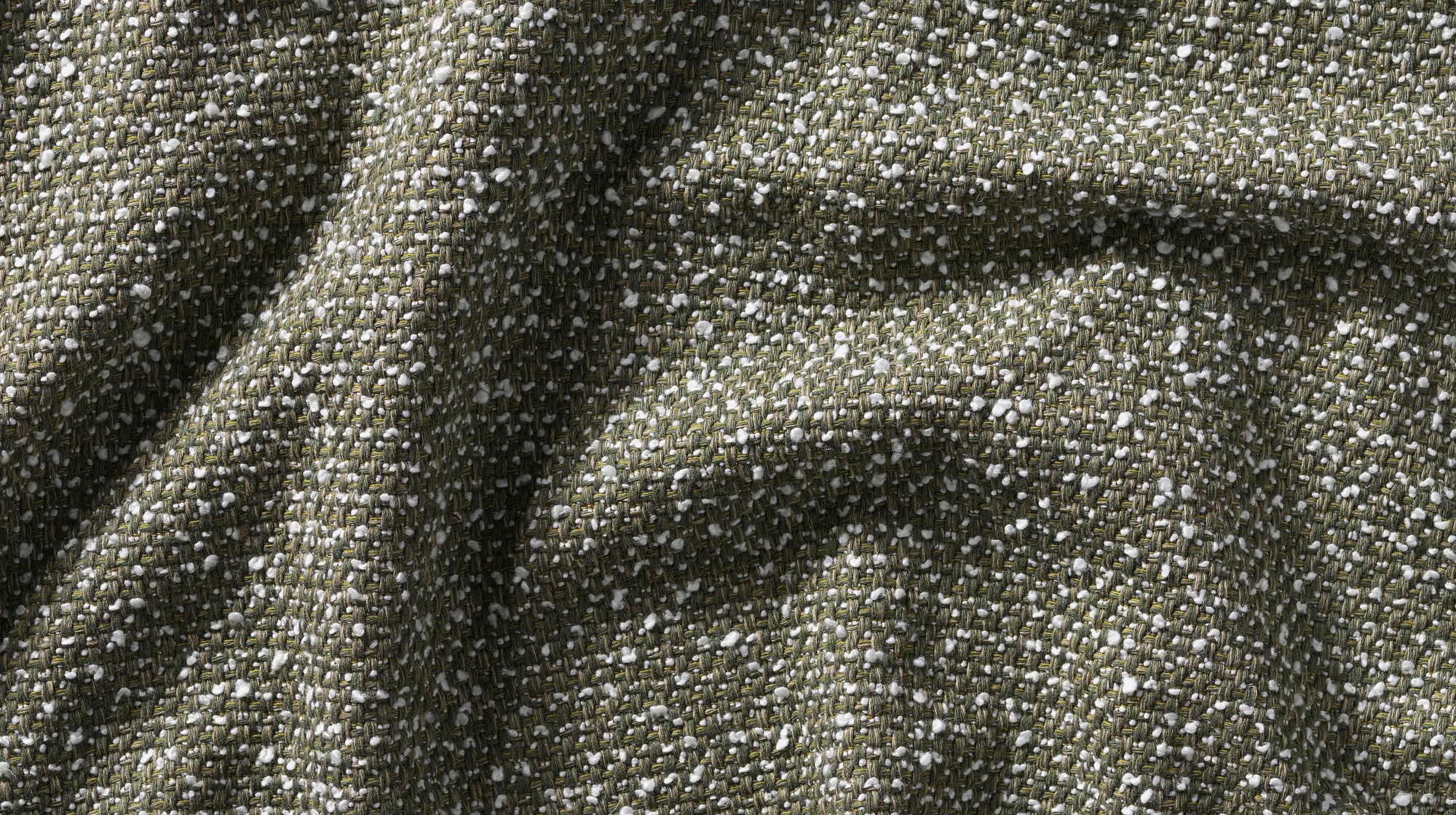 Sweet Art Hocker Avellino Stoff Grün 2