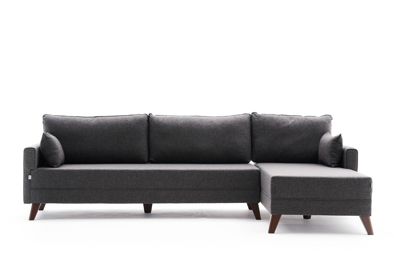 Bella Sofa Chaise Longue Right Anthracite 4