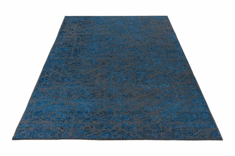 Amalfi Teppich Baumwolle Recycelt Blau 150 x 230 cm 1