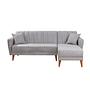 Aqua Corner Schlafsofa Rechts Grau 0