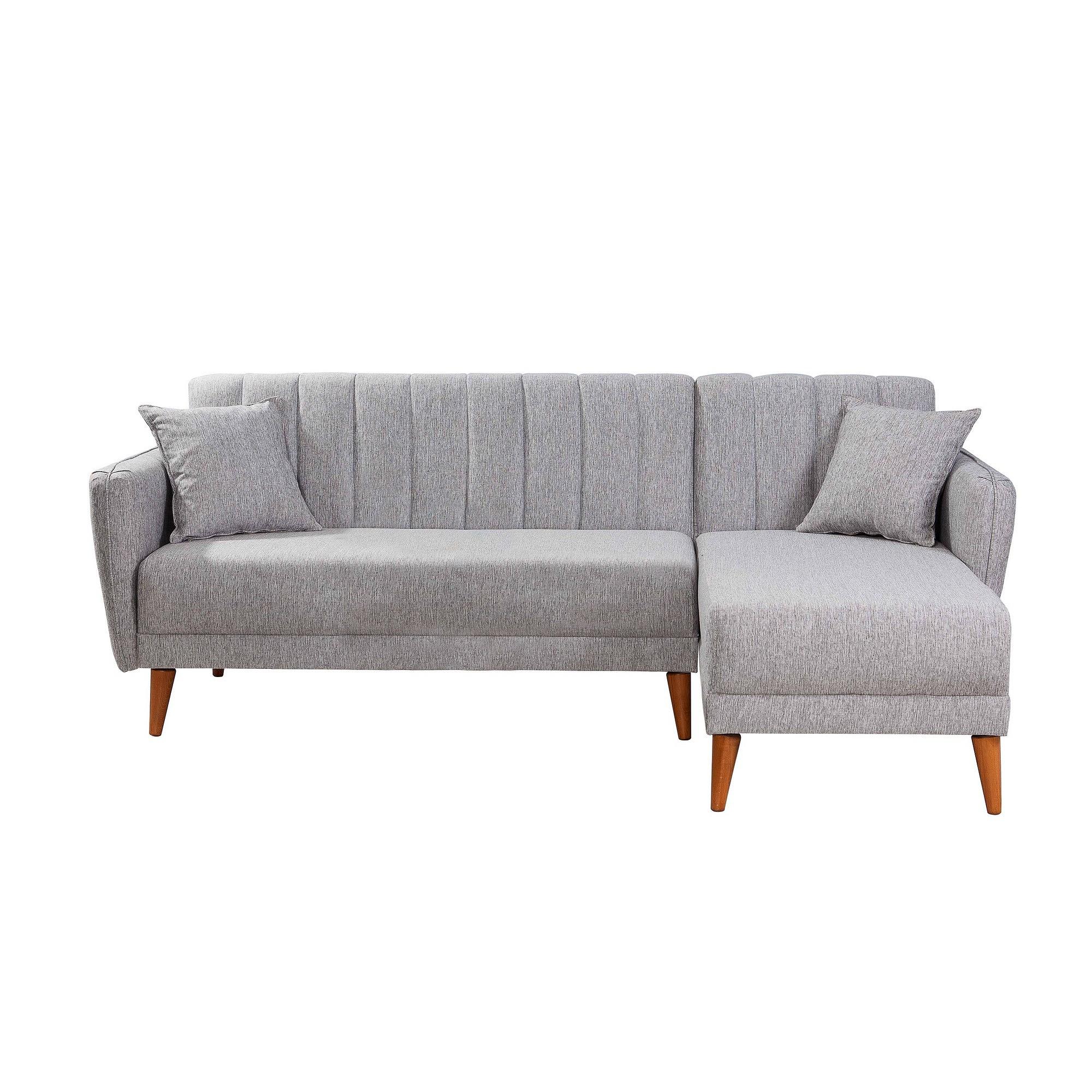 Aqua Corner Schlafsofa Rechts Grau 0