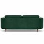 Elinor 3-Sitzer Sofa Velour Lux Dark Green 2