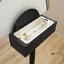Stehlampe Metall Glas 1970er Jahre 8