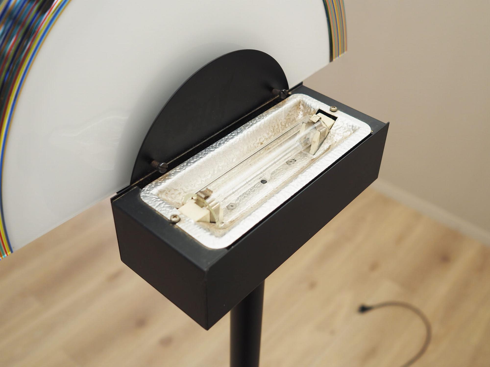 Floor lamp Metal Glass 1970s 8