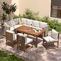 Dining Corner Element Bayton Acacia Beige 2