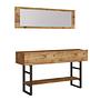 Console table with shelf Brown 6