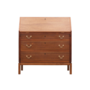 Vintage Secretary Desk Wood Metal Brown 1960s 0