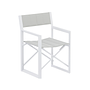 MANTRA Director's Chair Textile White Silver 0