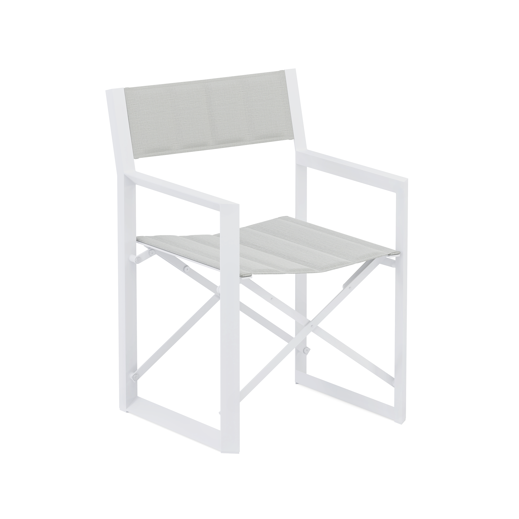 MANTRA Director's Chair Textile White Silver 0