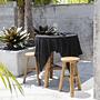 Tablecloth Linen Black 150x150cm 1