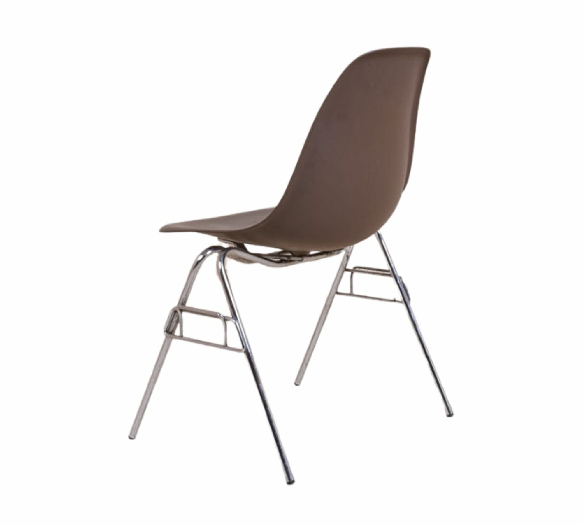 Eames DSS Plastic Side Chair Chocolate 2
