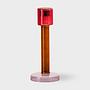 Bole Kerzenhalter Glas Rot 3