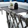 Caro Garten Lounge-Set Anthrazit Blau 5