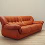 Sofa Leather Red 1970s 7