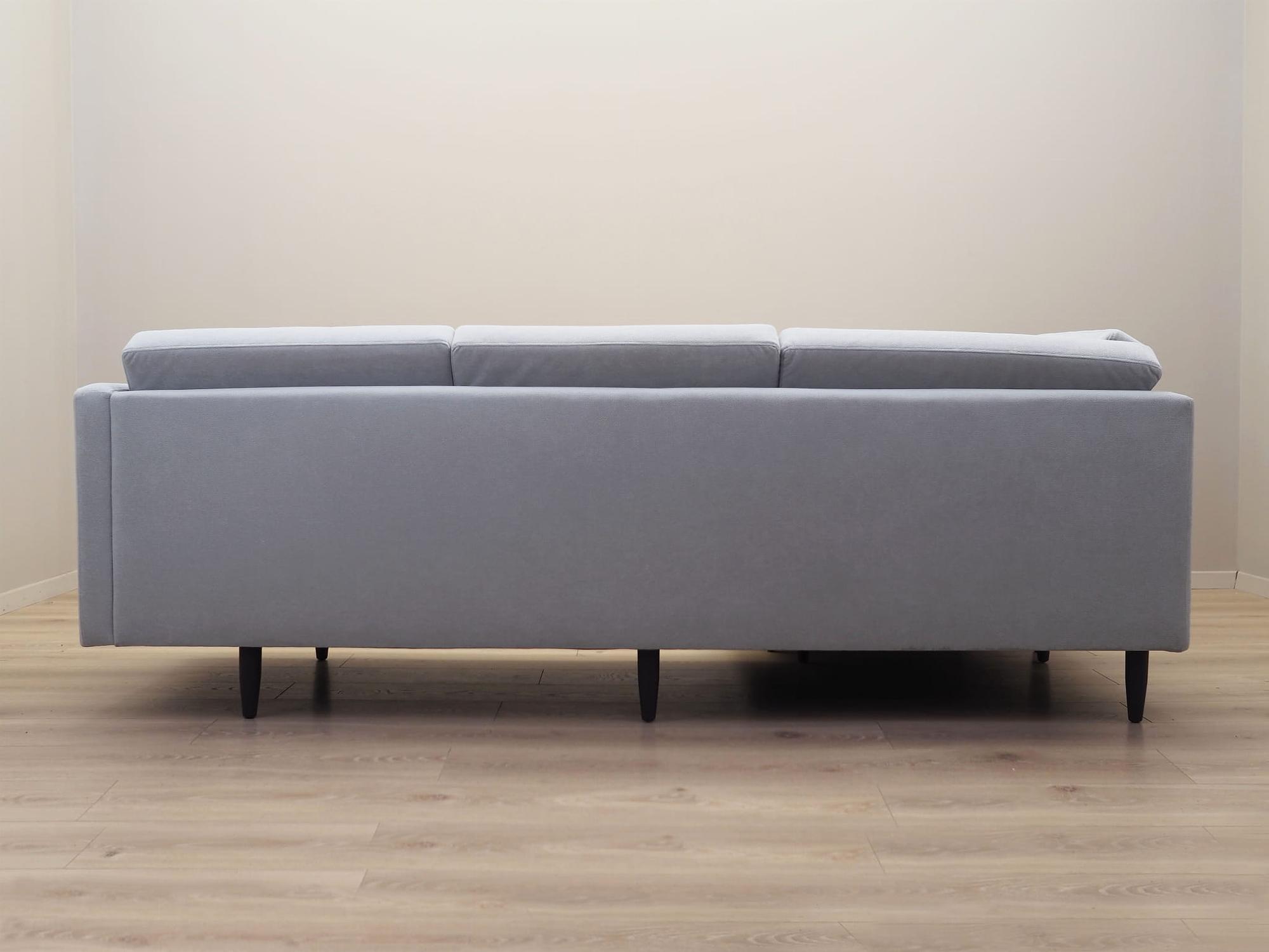 Corner sofa textile grey 1990s 14