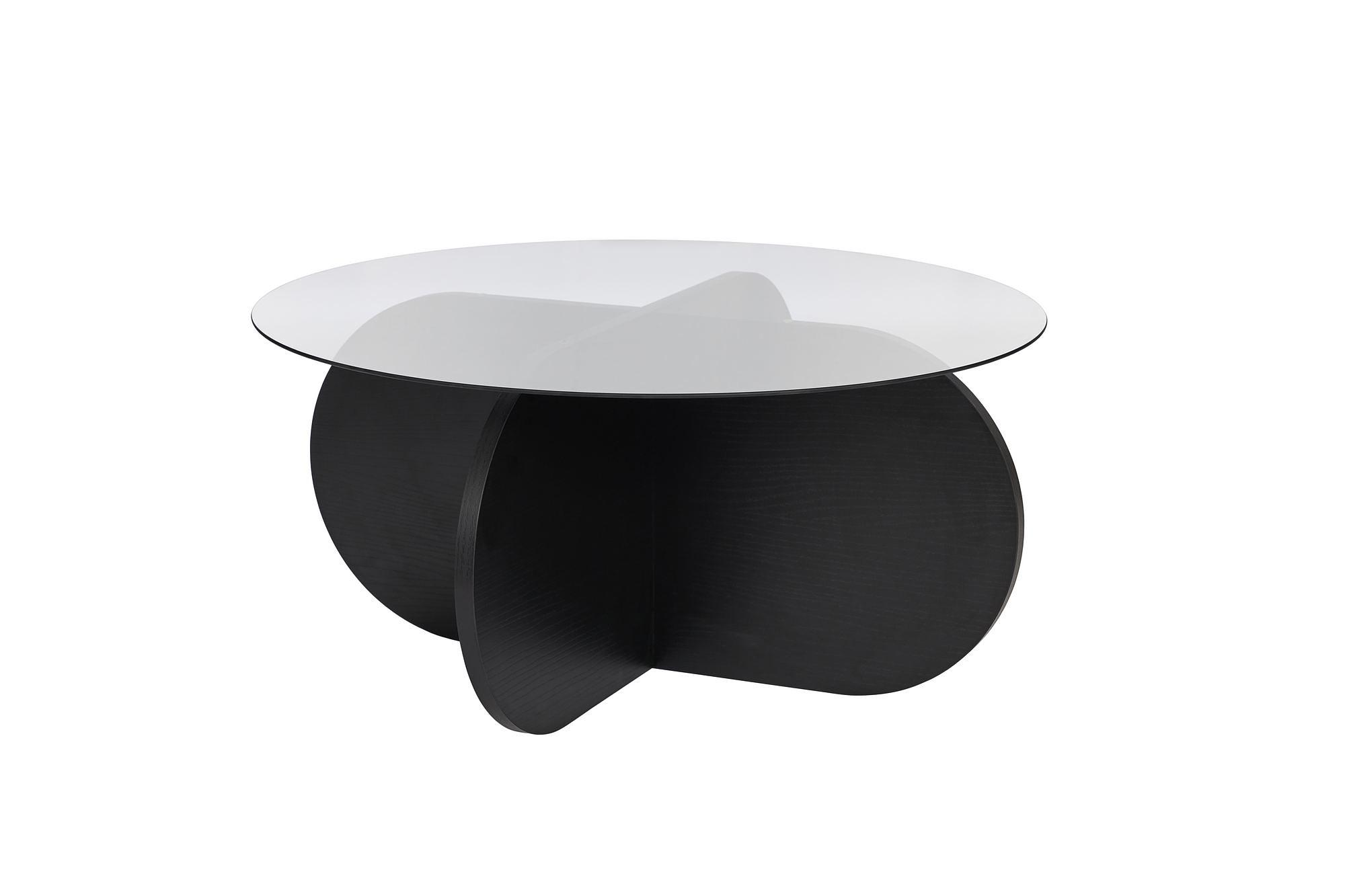Aeris Coffee table Woodblack Smoke Ø75cm 6