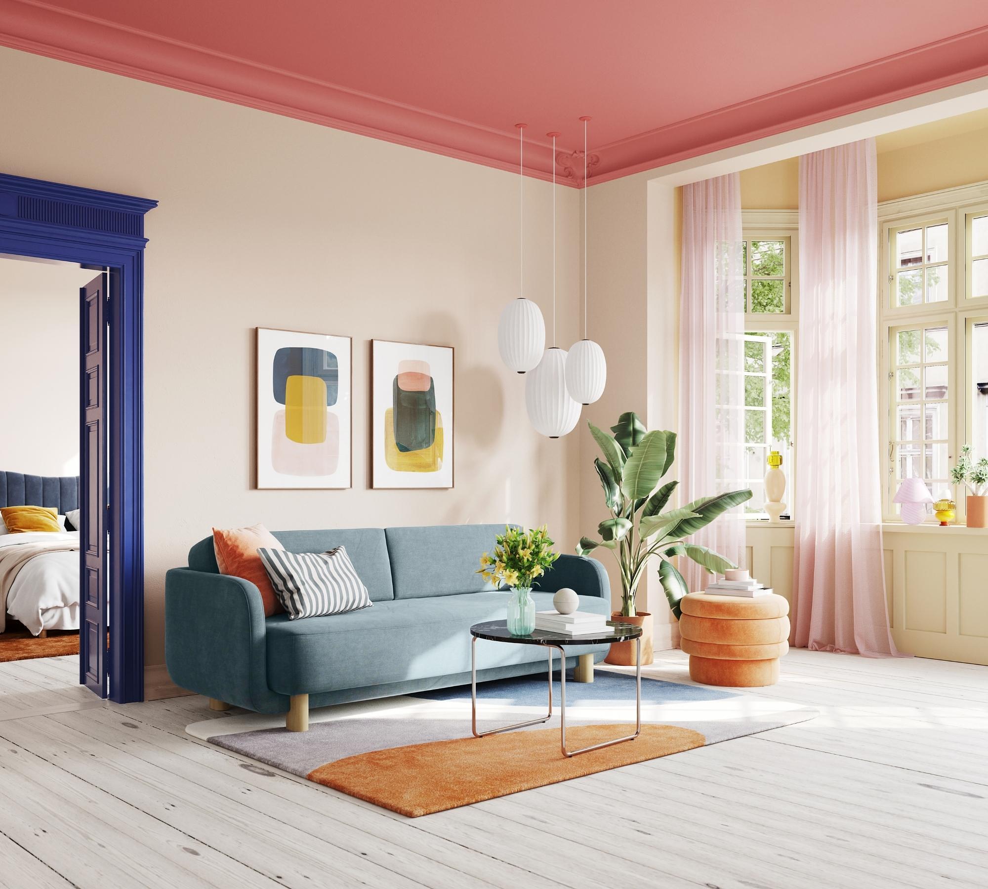 Clara Schlafsofa Forest Dust Blue 1