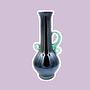 Vintage Jugendstil Henkelvase Abrissglas 0