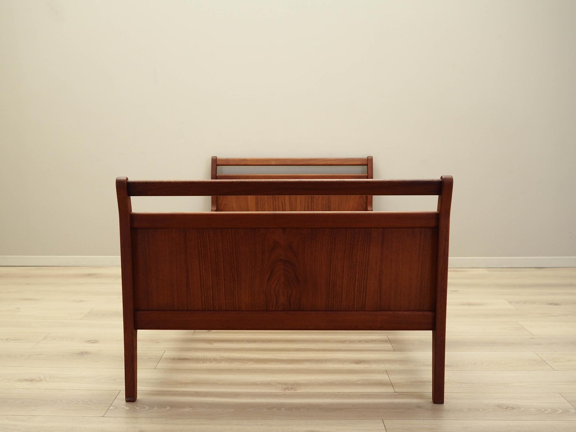 Bett Teakholz Braun 1970er Jahre 8