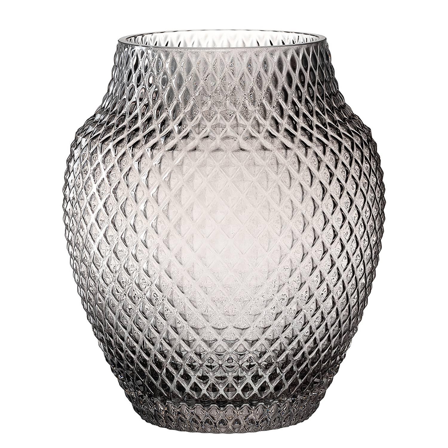 Vase Poesia II Glas Grau 0