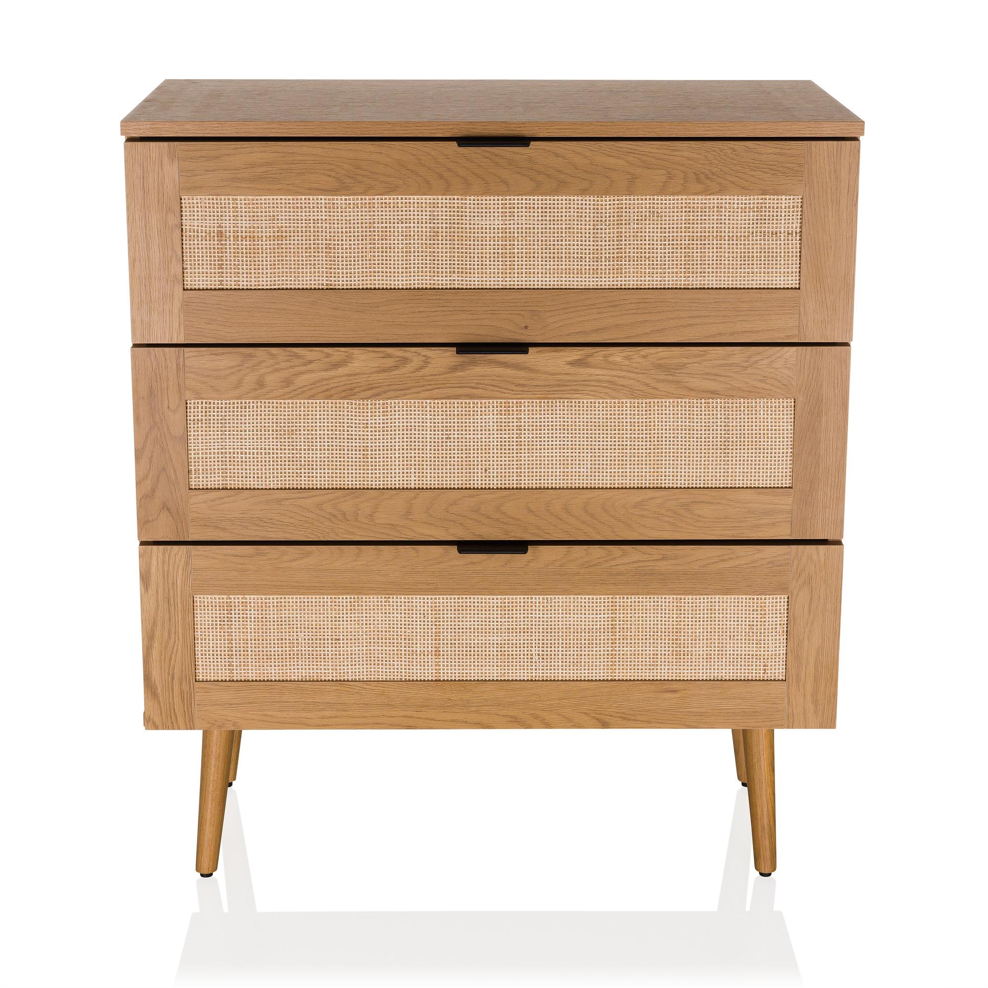 BOHEO K Chest of drawers 3 drawers Wood Oak-look 0