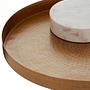 2x Agra Beistelltischen Mangoholz Messing-Finish 3