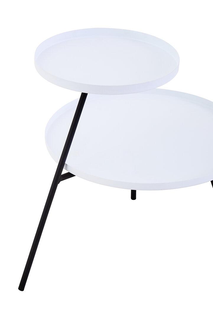Trosa Two Tier Weiß und Gold Beistelltisch
 5