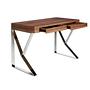 Desk Walnut veneer Chrome-plated steel 4