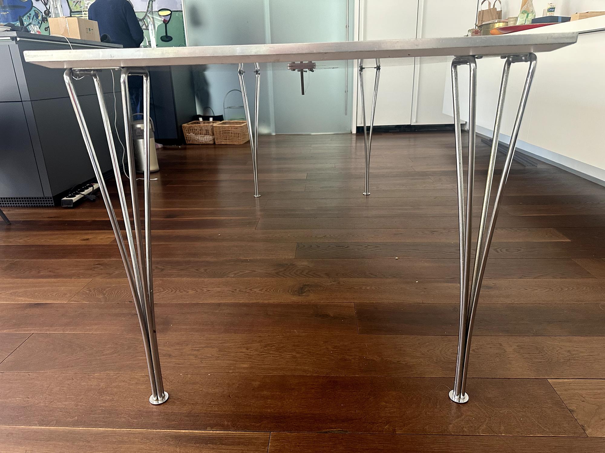 Rectangular Table Engineered Wood White 3