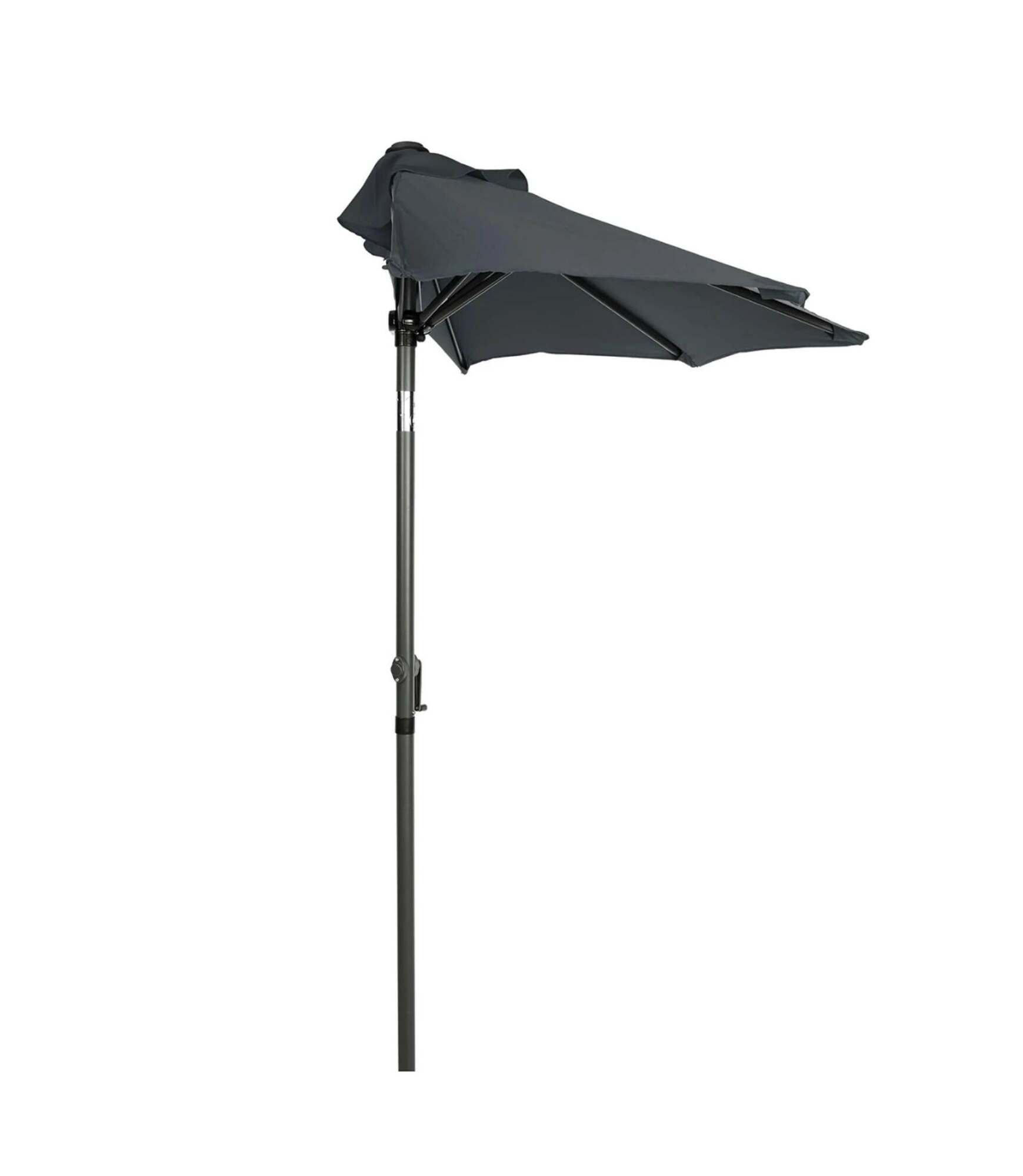 Sonnenschirm Kunstfaser Aluminium Grau 1
