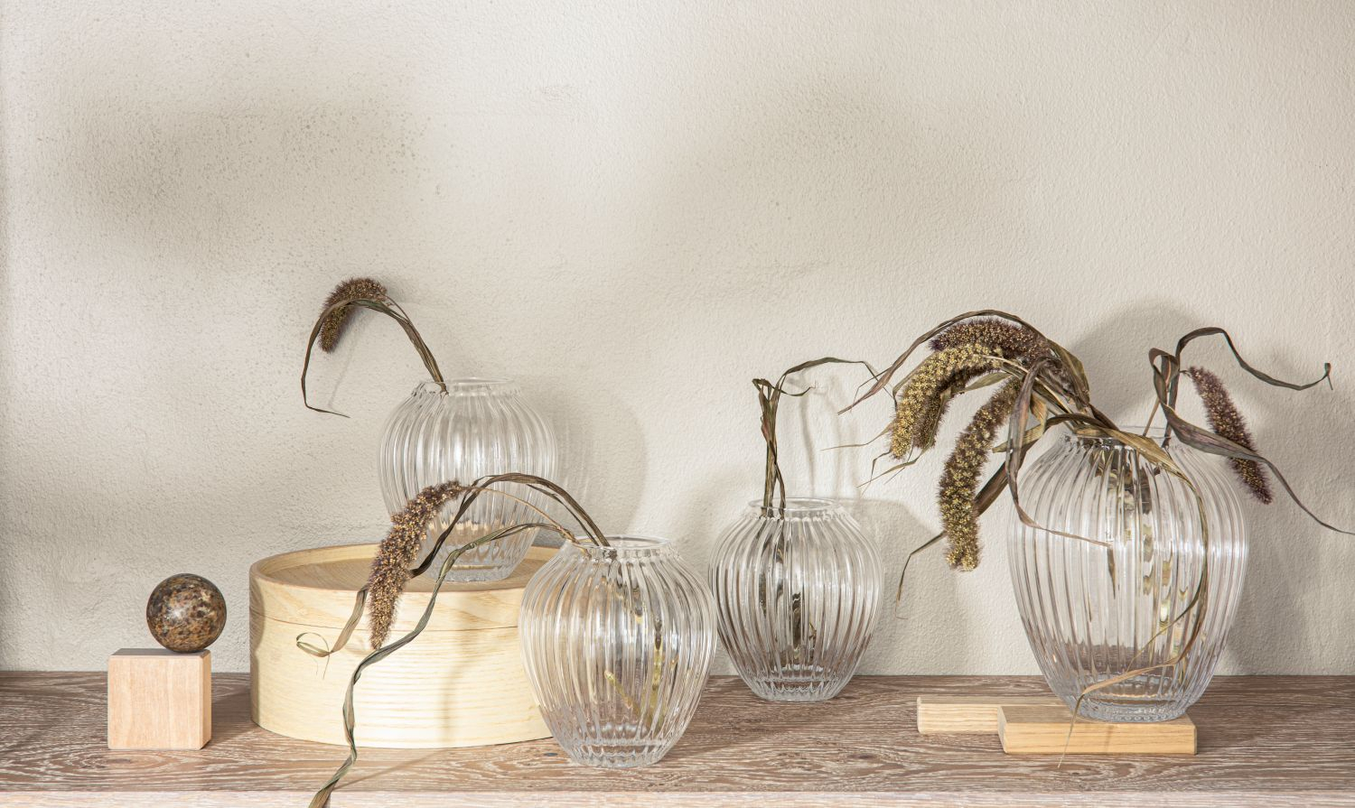 Hammershøi Glass Vase Transparent 3