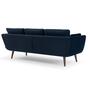 Sigrid Sofa 3-Sitzer Velour Lux Navy 3