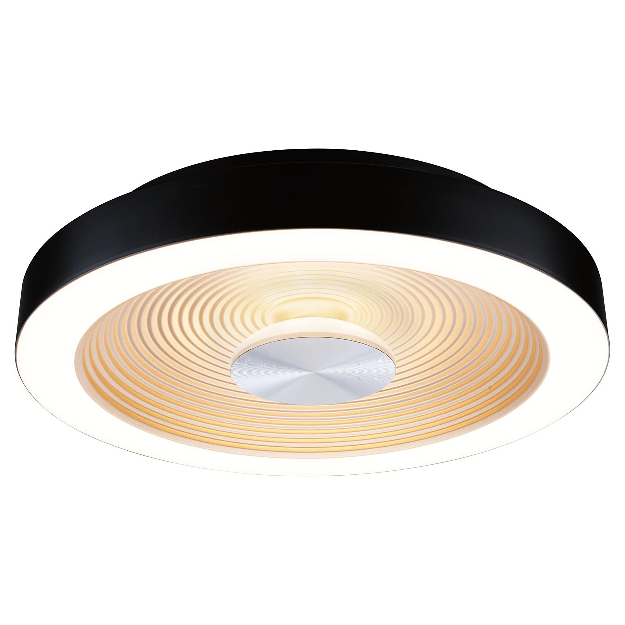 1-Light Volea LED Ceiling Light Black Gold Ø32cm 4